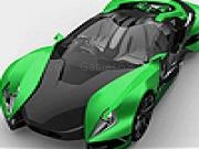 Jouer à Green luxurious car puzzle