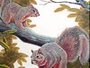 Jouer à Naughty squirrels on the tree slide puzzle