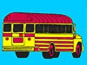 Jouer à School bus parking coloring