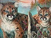 Jouer à Naughty tigers in the woods slide puzzle