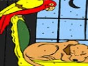 Jouer à Midnight animal sleeping coloring