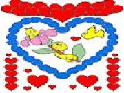 Jouer à Hearts and caterpillars coloring
