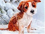 Jouer à Red dog in the snow slide puzzle