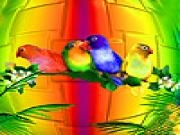 Jouer à Colorful parrots family slide puzzle