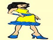 Jouer &agrave; Girl in the village coloring