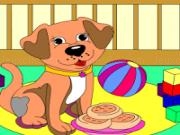 Jouer à Kids coloring: the happy dog