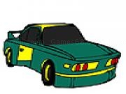 Jouer à Green fast car coloring