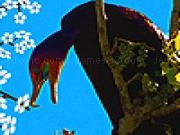 Jouer &agrave; Alone duck on the tree puzzle