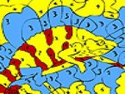 Jouer &agrave; Alone chameleon hiding coloring