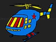 Jouer à Blue hot helicopter coloring