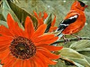 Jouer à Bird and sunflower slide puzzle