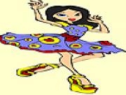 Jouer &agrave; Modern flamenco dancer girl coloring