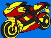 Jouer à Fast cross motorbike coloring