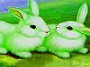 Jouer à Green garden rabbits puzzle