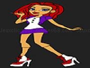 Jouer à Girl wearing purple uniform coloring