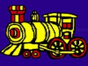 Jouer à Long colorful locomotive coloring