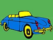 Jouer à Blue first class car coloring