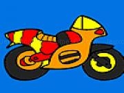 Jouer à Small colorful motorbike coloring