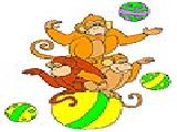Jouer à Three conjure monkey coloring