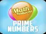 Jouer à Math balloons prime numbers