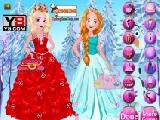 Jouer à Elsa with anna dressup