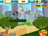 Jouer à Phineas and ferb crazy motorcycle