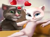 Jouer à Talking tom and angela kissing