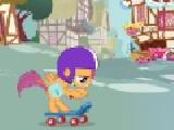 Jouer à Riding a skateboard with scootaloo