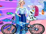 Jouer à Elsa and olaf bike decor