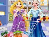 Jouer à Elsa and rapunzel shopping