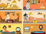 Jouer à Egyptian princess doll house decor
