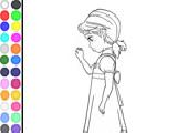 Jouer à Coloring princess anna sad