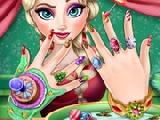 Jouer à Elsa christmas manicure
