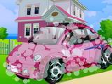 Jouer à Barbie car cleaning