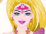 Jouer à Barbie princess face painting