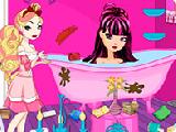 Jouer à Ever after high bathroom cleaning