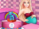Jouer à Pregnant barbie cooking pony cake