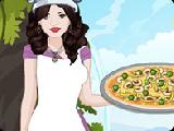 Jouer à Selena cooking hummus pizza