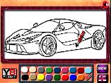 Jouer à Ferrari coloring