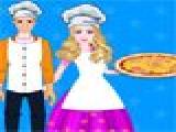 Jouer à Barbie and ken cooking pizza chicken