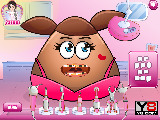 Jouer &agrave; Pou girl tooth problems