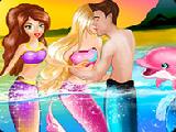 Jouer à Barbie mermaid kissing