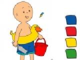 Jouer &agrave; Caillou coloring