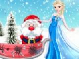 Jouer à Elsa helps santa
