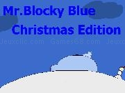 Jouer à Mr.Blocky Blue Christmas edition