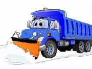 Jouer &agrave; Snow Plow Truck Jigsaw