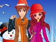 Jouer à Winter Couple Love Dressup