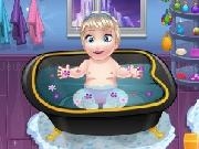 Jouer à Baby Elsa Bathing