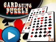 Jouer &agrave; Card Suits Puzzle