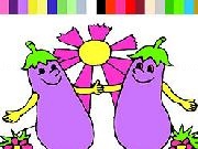 Jouer à Purple Eggplants Coloring Game
